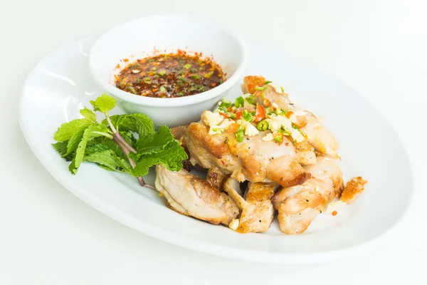 Ayam panggang dengan saus — Stok Foto