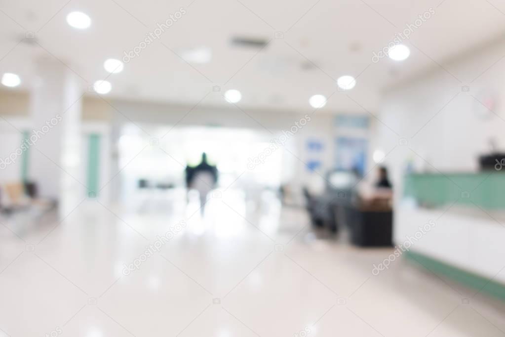 Abstract blur hospital and clinic
