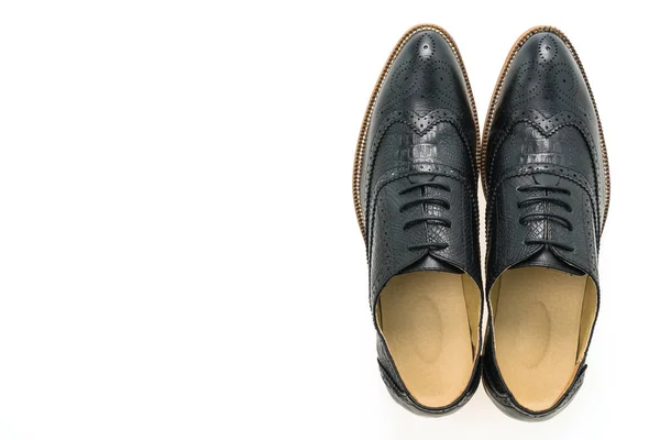Siyah deri ayakkabı — Stok fotoğraf