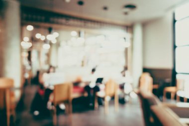 Soyut bulanıklık kahve dükkanı