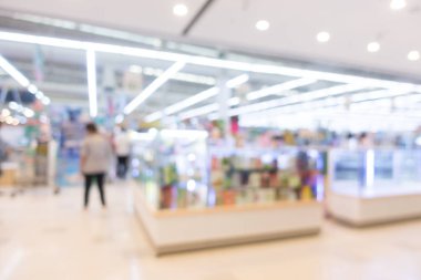 Soyut bulanıklık ve bokeh alışveriş merkezi