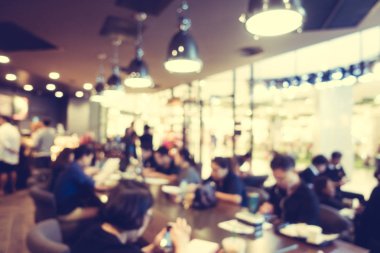 Soyut bulanıklık kahve dükkanı