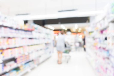 Soyut bulanıklık süpermarket