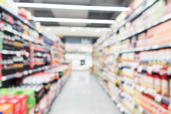 Supermercado de borrão abstrato em loja de departamento — Fotografia de Stock