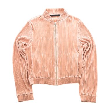 Güzel rahat pembe kadın ceket