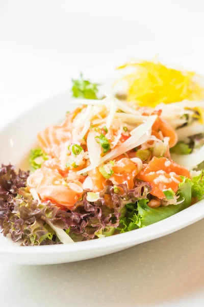 Pittige zalm salade — Stockfoto