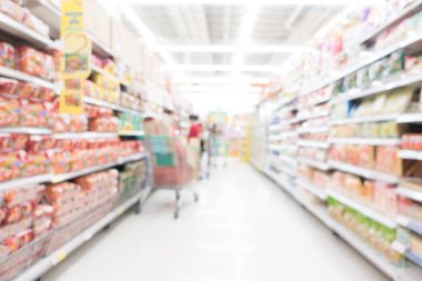 Soyut bulanıklık süpermarket