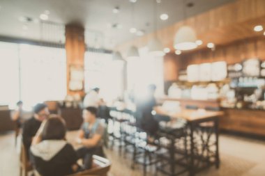 Soyut bulanıklık kahve dükkanı