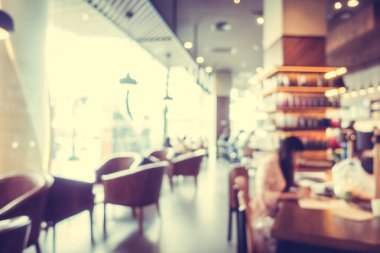 Bulanıklık ve bokeh kafede defocused soyut