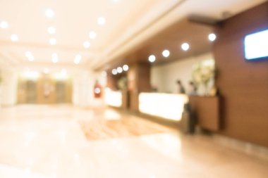 Bulanıklık otel soyut ve iç lobi