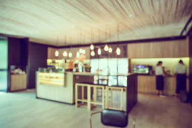 Soyut bulanıklık kahve dükkanı