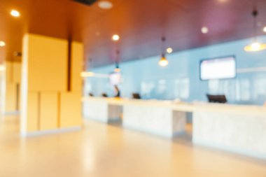 Soyut bulanıklık güzel ve lüks otel lobi iç