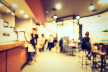 Soyut bulanıklık kahve dükkanı