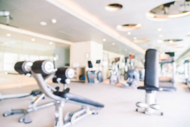Soyut bulanıklık spor salonu ve fitness iç Oda