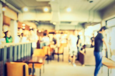 Soyut bulanıklık kahve dükkanı