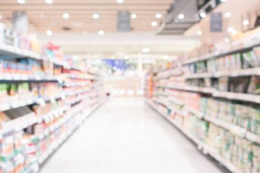 Soyut bulanıklık ve bokeh alışveriş merkezi