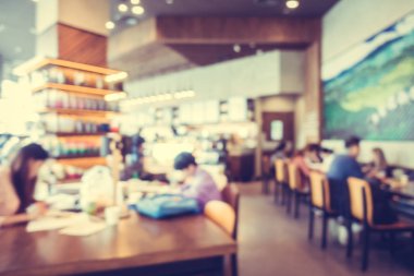 Bulanıklık ve bokeh kafede defocused soyut