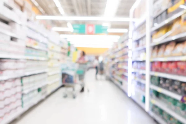 Supermercato di sfocatura astratta — Foto Stock