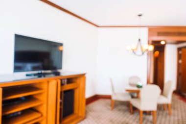 Soyut bulanıklık ve ufuk otel yatak odası iç dekorasyonda