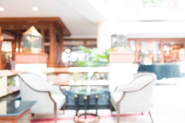 Soyut bulanıklık ve ufuk lüks otel ve lobi iç