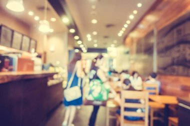 Bulanıklık ve bokeh kafede defocused soyut