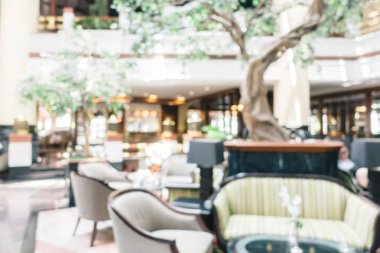 Soyut bulanıklık ve ufuk lüks otel ve lobi iç