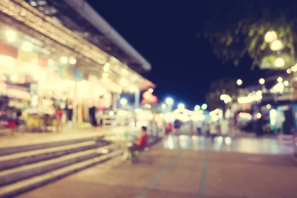 Abstract blur and defocused street and local market — Stock Photo, Image
