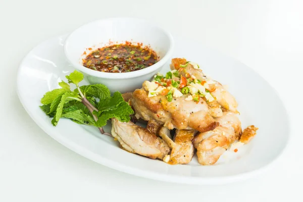 Ayam panggang dengan saus — Stok Foto