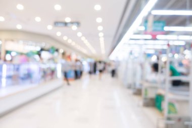 Soyut bulanıklık ve bokeh alışveriş merkezi