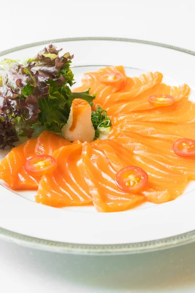 Lax carpaccio i plattan — Stockfoto