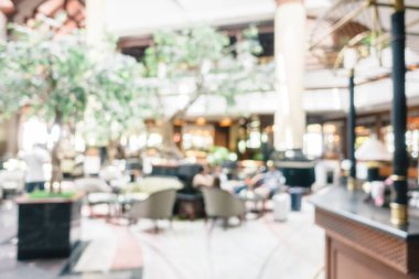 Soyut bulanıklık ve ufuk lüks otel ve lobi iç