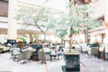 Soyut bulanıklık ve ufuk lüks otel ve lobi iç