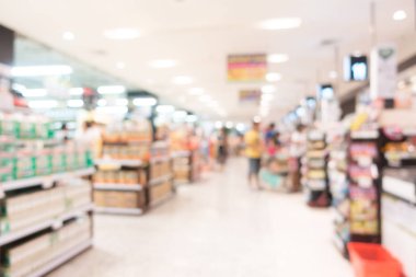 Soyut bulanıklık süpermarket