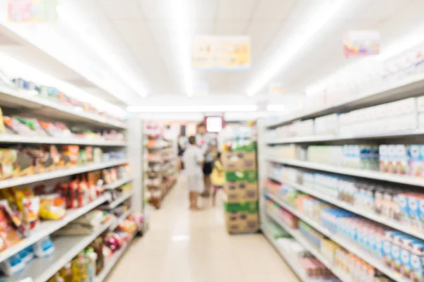Abstracto borroso y desenfocado supermercado y tienda de conveniencia en — Foto de Stock