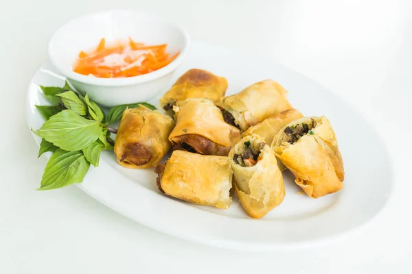 Rotolo di primavera fritto — Foto Stock