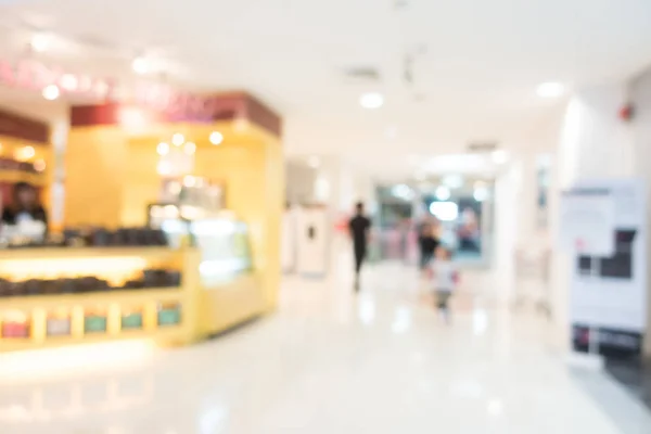 Loja de departamento de borrão abstrato com shopping center — Fotografia de Stock