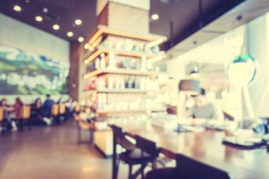 Bulanıklık ve bokeh kafede defocused soyut