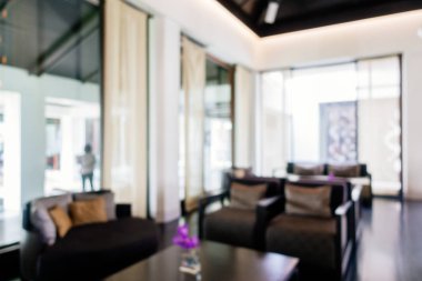 Soyut bulanıklık ve ufuk lüks otel ve lobi iç