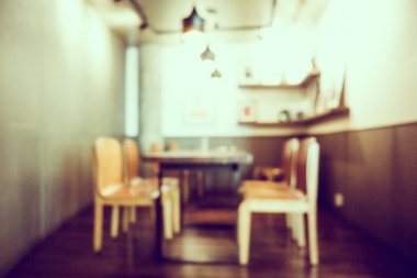 soyut bulanık kahve dükkanı iç mimarisi