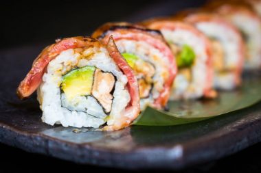 Matsusaka ve wagyu beef suşi