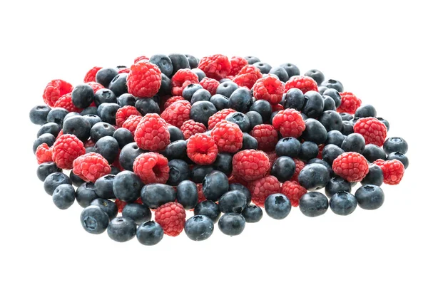 Borůvkový a Rasberry ovoce — Stock fotografie