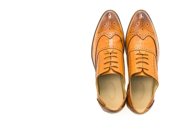 Brown leather shoes — Stock Photo, Image