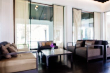 Soyut bulanıklık ve ufuk lüks otel ve lobi iç