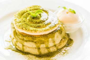 Yeşil çay matcha krep