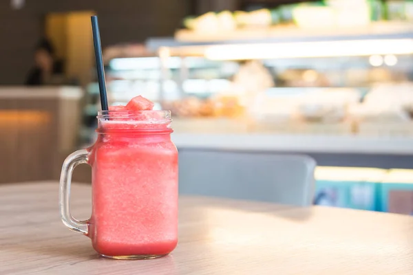 Watermelon juice in glass — Stock Photo, Image