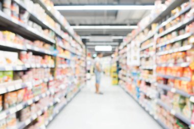 Soyut bulanıklık süpermarket