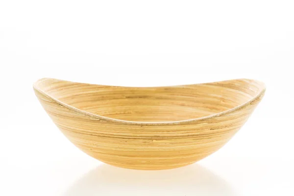 Wooden round bowl — Stock Photo, Image