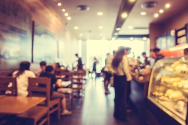 Bulanıklık ve bokeh kafede defocused soyut