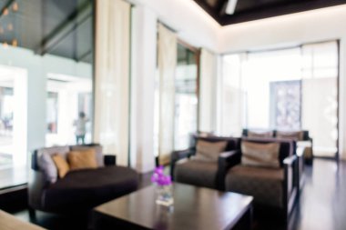 Soyut bulanıklık ve ufuk lüks otel ve lobi iç