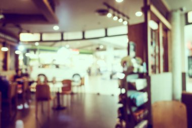 soyut bulanık kahve dükkanı iç mimarisi